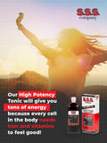 S.S.S. CO. High Potency Iron Liquid Supplement bottle on a table