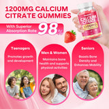 Saajoor Calcium Citrate Gummies bottle side view