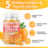 Saajoor Calcium Citrate Gummies on a wooden surface