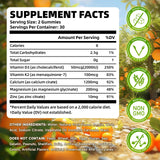 Saajoor Calcium Citrate Gummies packaging showing nutritional information