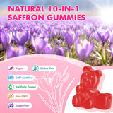 Saajoor Calm Clarity Gummies in a bowl showcasing the gummies