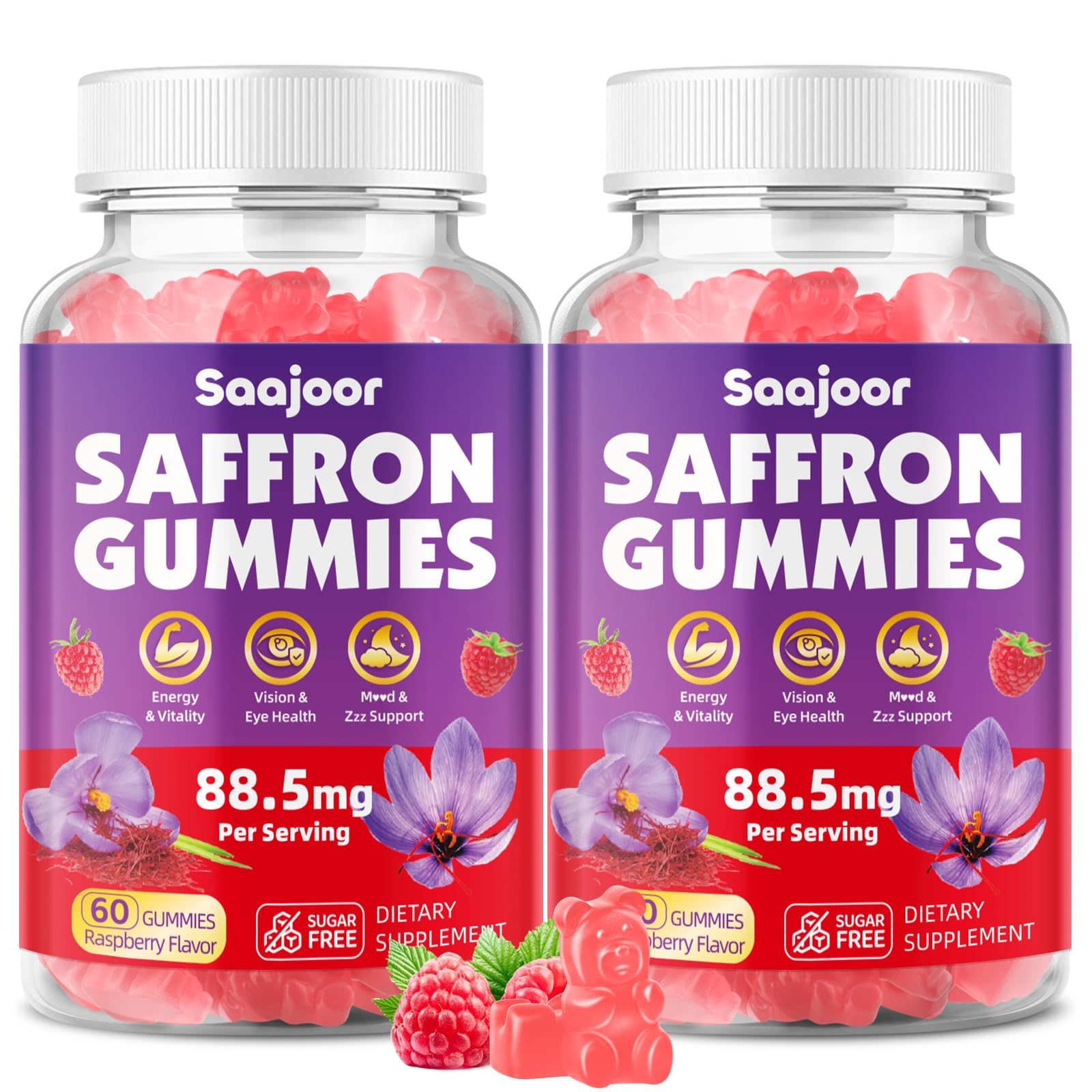 Saajoor Echinacea Gummies 30 Count front view
