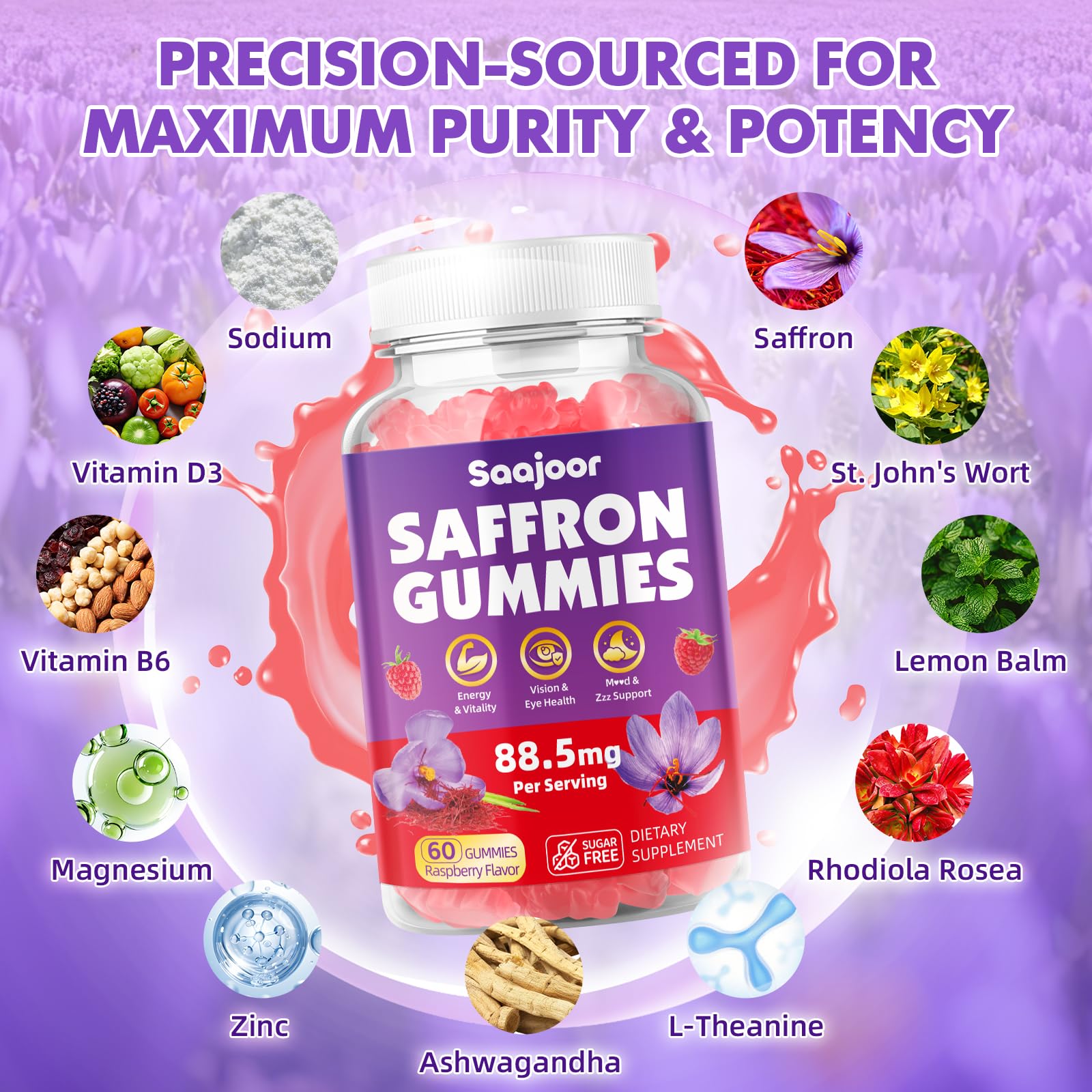 Saajoor Echinacea Gummies ingredients list