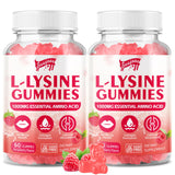 Saajoor L-Lysine Gummies 1000mg raspberry flavour front view