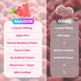 Saajoor L-Lysine Gummies packaging side view