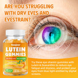 Saajoor Lutein Gummies bottle with a natural backdrop
