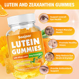 Saajoor Lutein Gummies showing serving size and texture