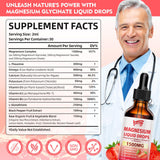 Saajoor Magnesium Glycinate Liquid Drops 60ml bottle back view