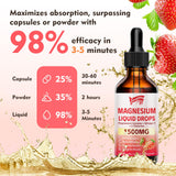 Saajoor Magnesium Glycinate Liquid Drops 60ml bottle side view