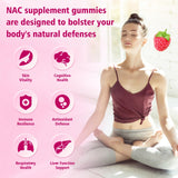 Saajoor NAC Gummies on a wooden table
