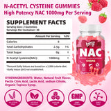 Saajoor NAC Gummies packaging with nutritional information