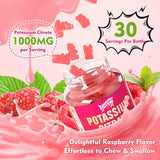 Saajoor Potassium Gummies 1000mg back view packaging with nutritional information