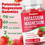 Saajoor Potassium Magnesium Gummies in a hand
