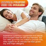 Saajoor Pumpkin Seed Oil Gummies with nutritional information