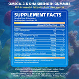 Saajoor Vegan Omega-3 Gummies orange flavour close-up