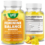 Saajoor Women's Probiotic Gummies bottle front view with tropical pineapple flavour