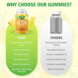 Saajoor Women's Probiotic Gummies ingredients list on the back of the bottle