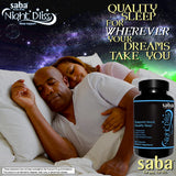 Saba Night Bliss Natural Sleep Aid bottle top view