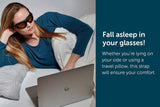 SafetyBlue Deluxe Blackout Sleep Glasses side view