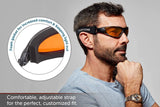 SafetyBlue Deluxe Blackout Sleep Glasses with soft strap