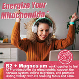 Safgumjel Vitamin B2 Gummies with magnesium and CoQ10