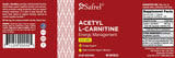 Safrel Acetyl L-Carnitine bottle with a clean label design