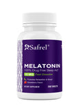 Safrel Melatonin Sleep Supplement 10mg 200 Tablets front view