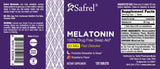 Safrel Melatonin Sleep Supplements tablets with a glass of water
