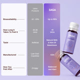 SAGA Starlight Organic Sleep Shots 12 pack display