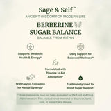 Sage & Self Berberine HCL supplement side view showing ingredients