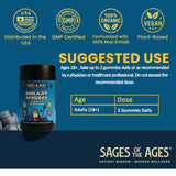 Sages Of The Ages Shilajit Gummies 1500mg side view