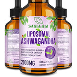 Sagllkli Liposomal Ashwagandha Liquid Drops 60ml front view