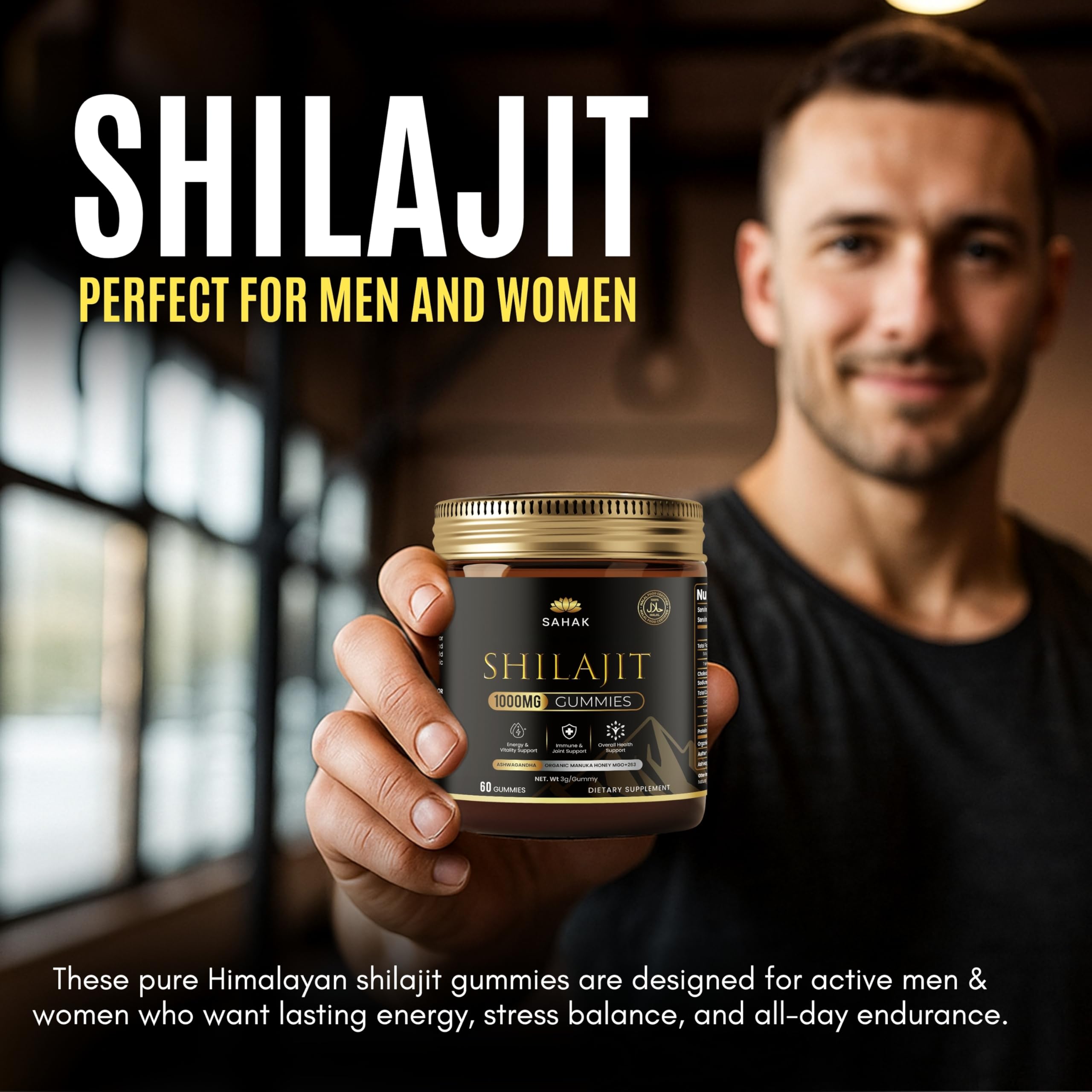 SAHAK Shilajit Gummies nutritional information