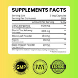 SAIKOU HERBS Citrus Bergamot 5 in 1 Formula capsules in a hand