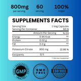 SAIKOU HERBS Potassium Citrate Supplement 181g packaging