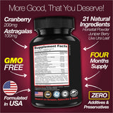 Saint Mingiano Cranberry Kidney Support Capsules bottle with label