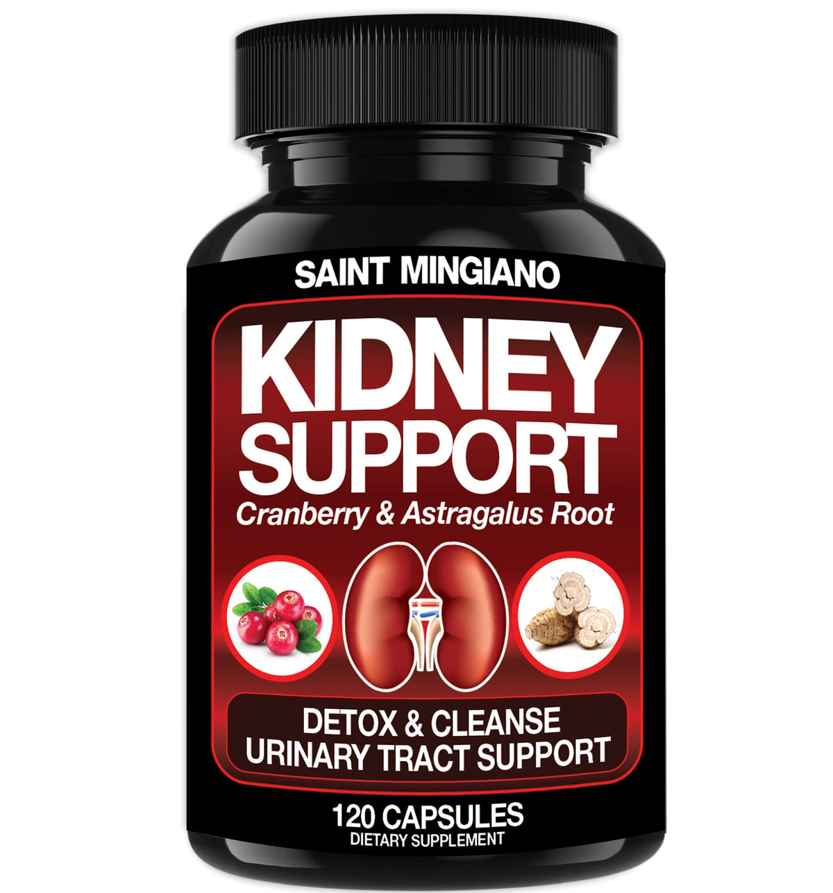 Saint Mingiano Cranberry Kidney Support Capsules front view