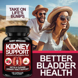 Saint Mingiano Cranberry Kidney Support Capsules on a wooden table