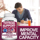 Saint Mingiano Thyroid Support Supplement bottle side view