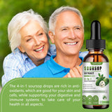 SAIYUVIT Soursop Bitters Liquid Drops 5000mg on a kitchen counter