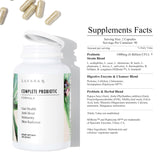 SAKARA Complete Probiotic Formula capsules with a measuring spoon