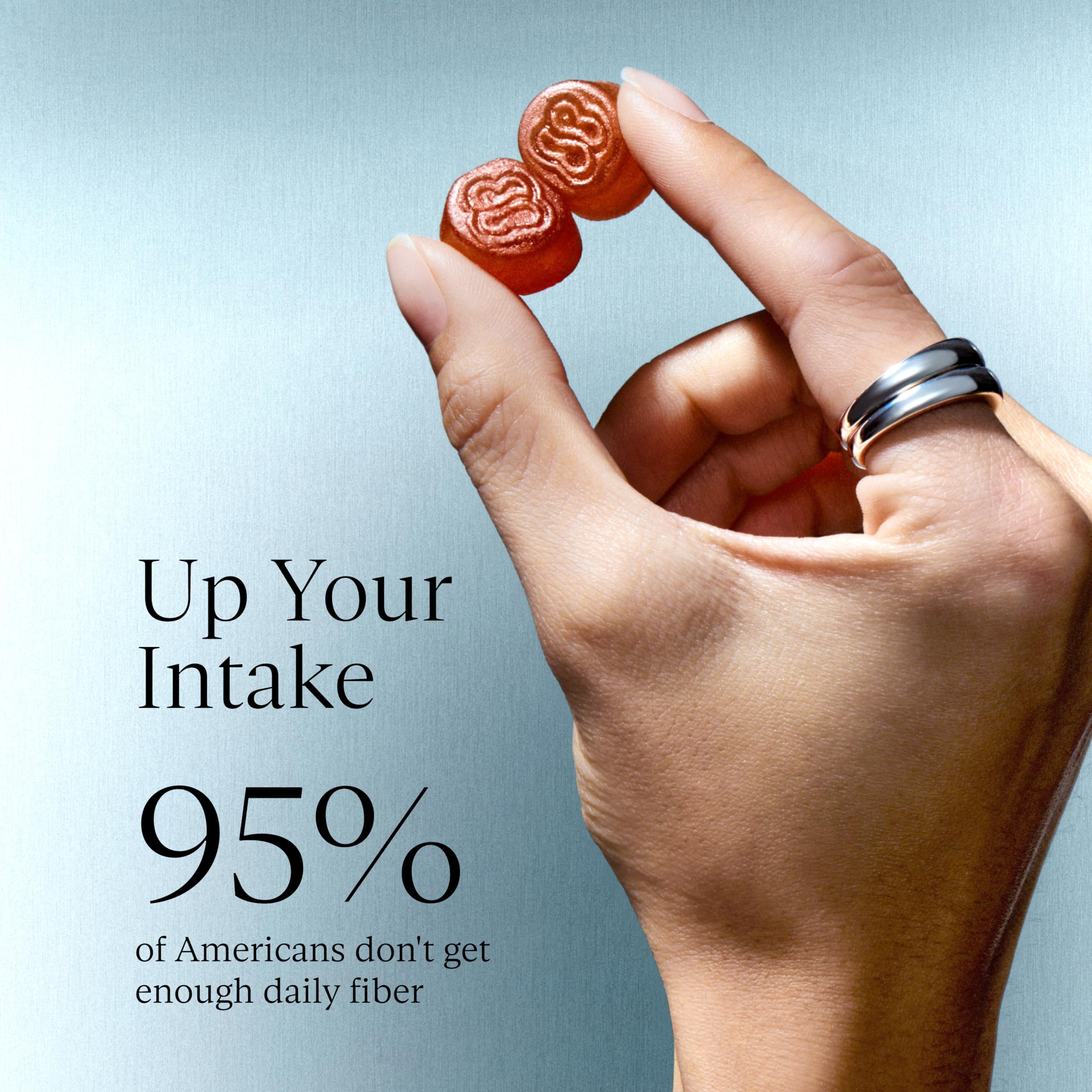SAKARA Daily Fiber Gummies back view with ingredients