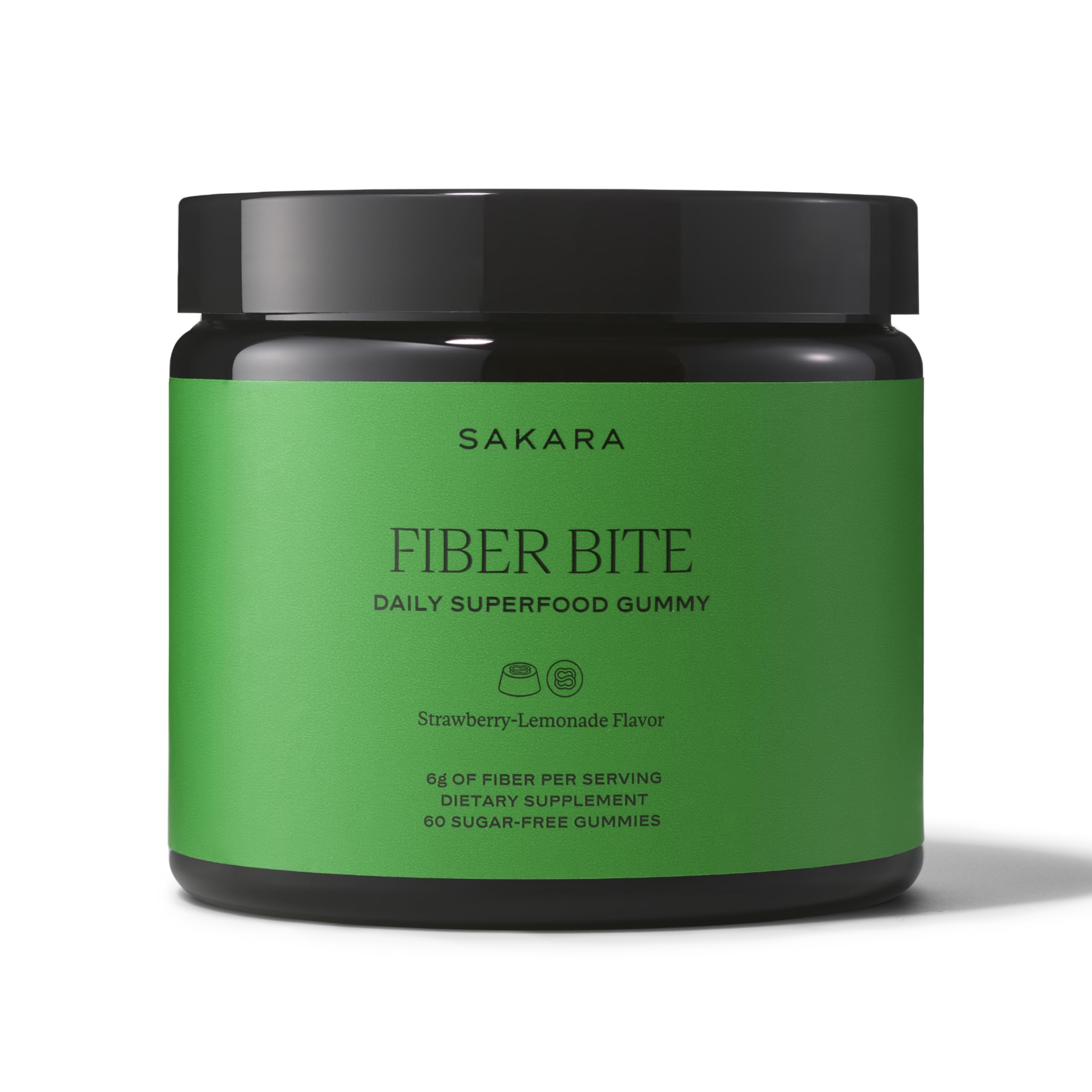 SAKARA Daily Fiber Gummies front view with packaging