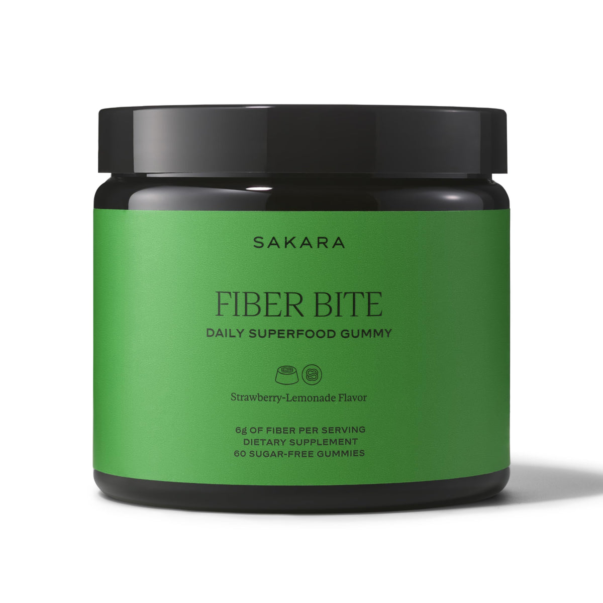 SAKARA Daily Fiber Gummies front view with packaging