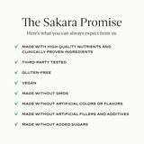 SAKARA Daily Fiber Gummies on a wooden table