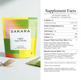 SAKARA Fiber Super Powder side view of packaging