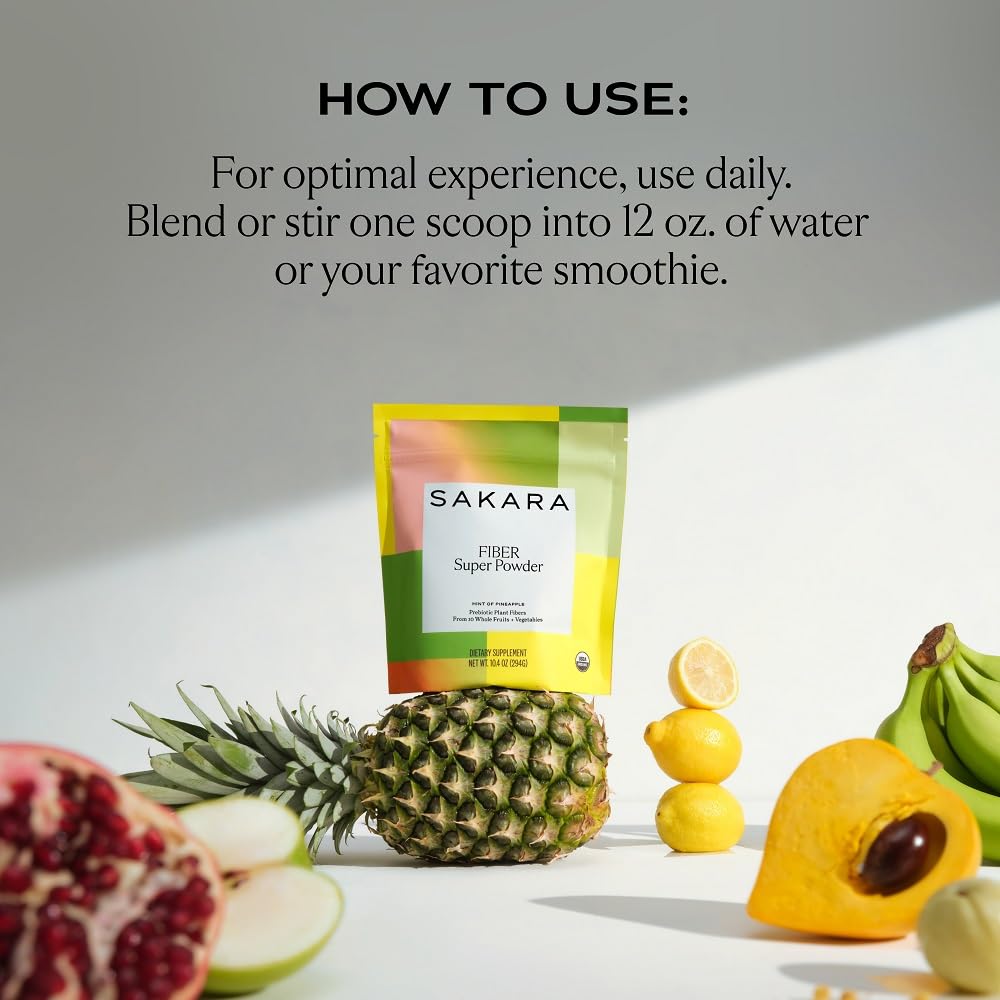 SAKARA Fiber Super Powder with fresh fruits