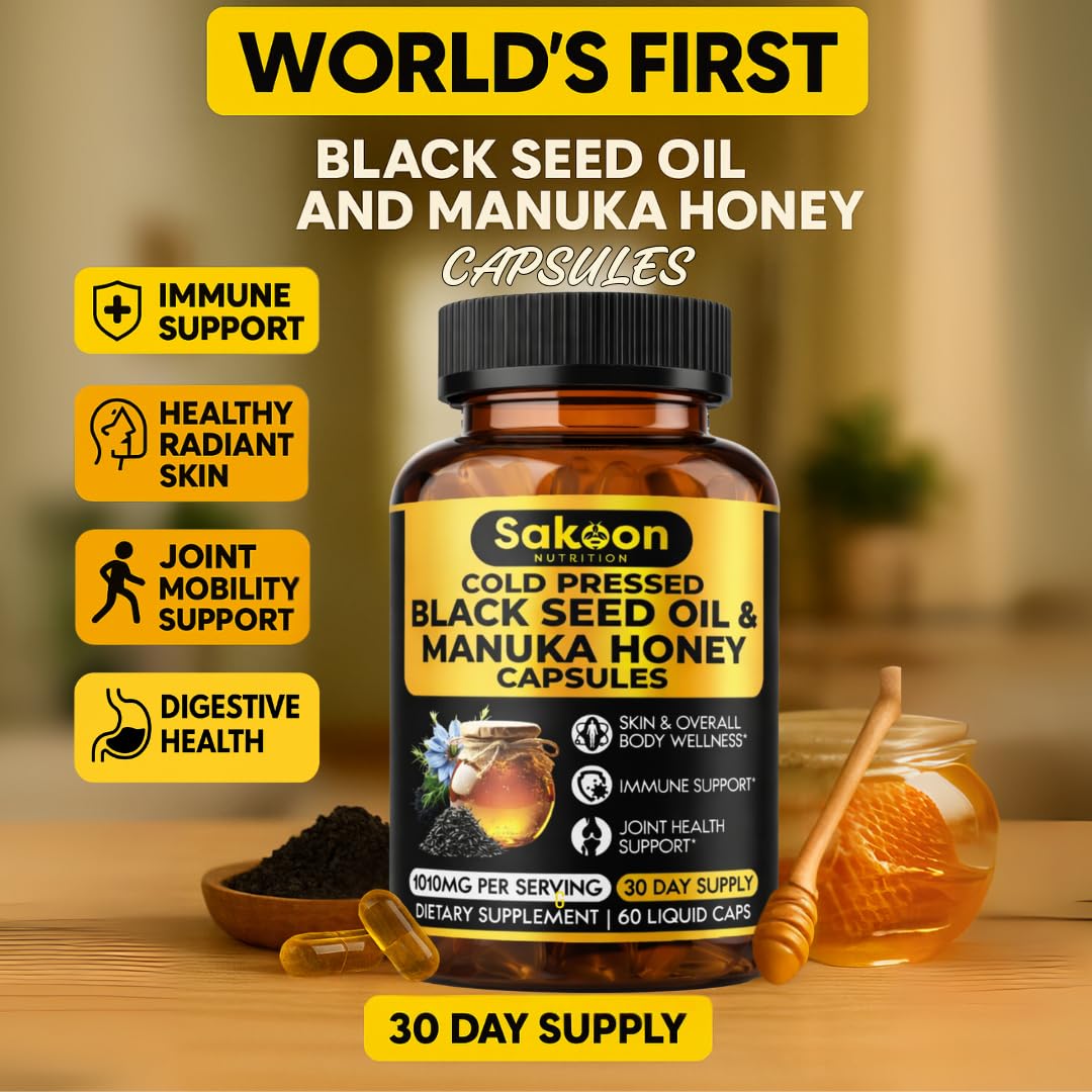 Sakoon Nutrition Black Seed Oil packaging side view
