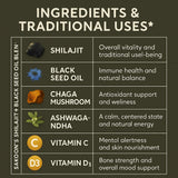 Sakoon Nutrition Himalayan Shilajit Gummies displayed on a kitchen counter