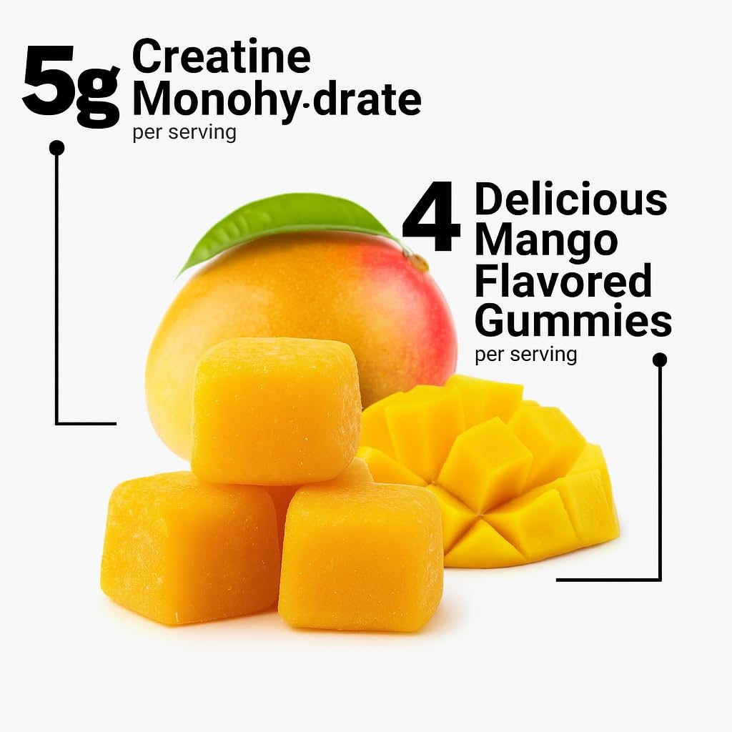 Sakoon Nutrition Maximum Strength Creatine Gummies mango flavour